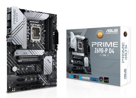 ASUS Płyta główna ASUS PRIME Z690 P D4 CSM (WYPRZEDAŻ)