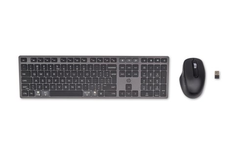 Hewlett-Packard Zestaw klawiatura + mysz HP 720 Multi-Device Rechargeable Wireless Keyboard and Mouse Combo bezprzewodowe z akumulatorem czarne Hewlett-Packard Zestaw klawiatura + mysz HP 720 Multi-Device Rechargeable Wireless Keyboard and Mouse Combo bezprzewodowe z akumulatorem czarne