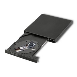 Qoltec QOLTEC NAGRYWARKA DVD-RW ZEWNĘTRZNA | USB 2.0 | CZARNA