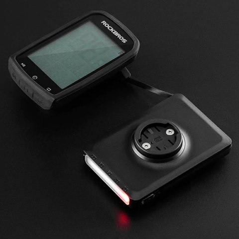 Rockbros Lampka rowerowa Rockbros JP008 przednia pod licznik z powerbankiem 5000mAh 150lm IPX6 - czarna
