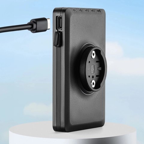 Rockbros Lampka rowerowa Rockbros JP008 przednia pod licznik z powerbankiem 5000mAh 150lm IPX6 - czarna