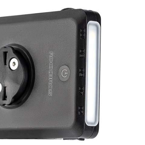 Rockbros Lampka rowerowa Rockbros JP008 przednia pod licznik z powerbankiem 5000mAh 150lm IPX6 - czarna