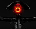 Rockbros Lampka rowerowa Rockbros Q5 tylna z inteligentnym systemem stop - czarna Rockbros Lampka rowerowa Rockbros Q5 tylna z inteligentnym systemem stop - czarna