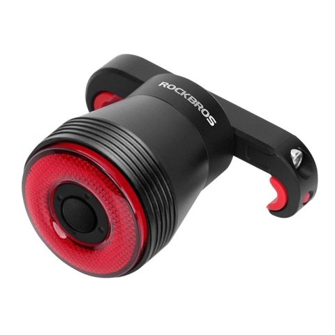 Rockbros Lampka rowerowa Rockbros Q5 tylna z inteligentnym systemem stop - czarna