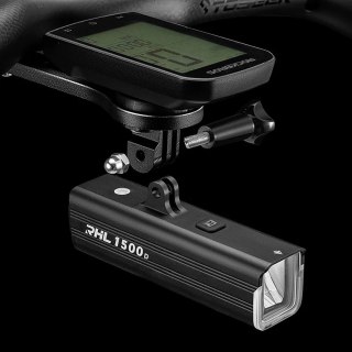 Rockbros Lampka rowerowa Rockbros RHL1500 przednia 5000mAh 1500lm IPX6 - czarna