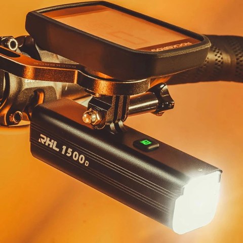 Rockbros Lampka rowerowa Rockbros RHL1500 przednia 5000mAh 1500lm IPX6 - czarna