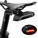 Rockbros Lampka rowerowa tylna Rockbros LKWD-R1 z laserem i pilotem + kabel micro USB - USB-A - czarna