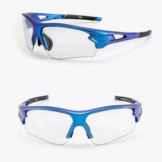 Rockbros Okulary rowerowe Rockbros 10069 fotochromowe UV400 - niebieskie