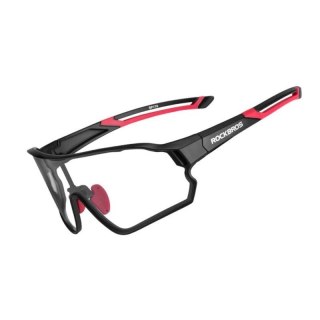 Rockbros Okulary rowerowe Rockbros 10135 fotochromowe UV400 - czarno-czerwone