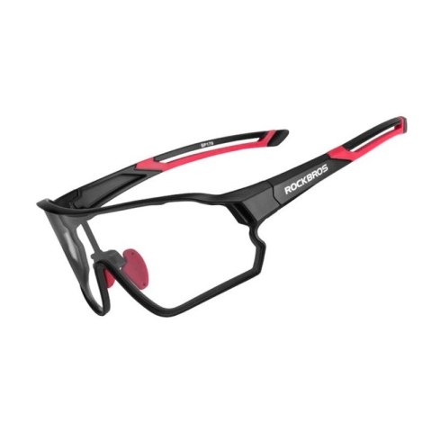 Rockbros Okulary rowerowe Rockbros 10135 fotochromowe UV400 - czarno-czerwone Rockbros Okulary rowerowe Rockbros 10135 fotochromowe UV400 - czarno-czerwone