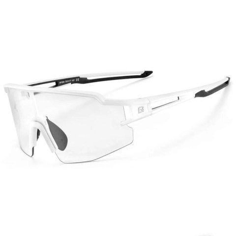 Rockbros Okulary rowerowe Rockbros 10172 fotochromowe UV400 - białe Rockbros Okulary rowerowe Rockbros 10172 fotochromowe UV400 - białe