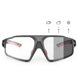 Rockbros Okulary rowerowe Rockbros SP216BK fotochromowe UV400 - czarno-czerwone