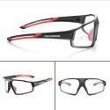 Rockbros Okulary rowerowe Rockbros SP216BK fotochromowe UV400 - czarno-czerwone Rockbros Okulary rowerowe Rockbros SP216BK fotochromowe UV400 - czarno-czerwone