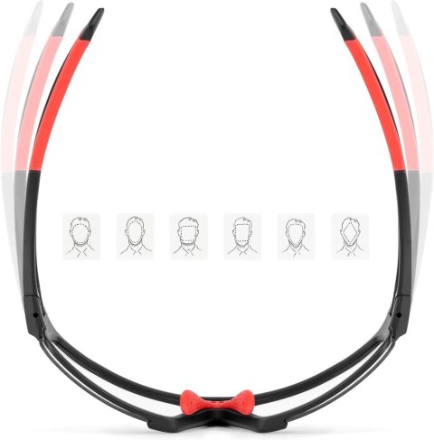 Rockbros Okulary rowerowe Rockbros SP216BK fotochromowe UV400 - czarno-czerwone Rockbros Okulary rowerowe Rockbros SP216BK fotochromowe UV400 - czarno-czerwone