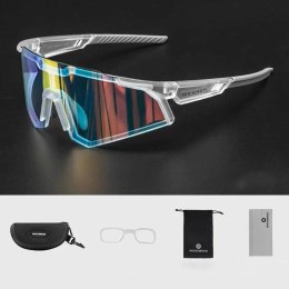 Rockbros Okulary rowerowe Rockbros SP291 fotochromowe UV400 - białe