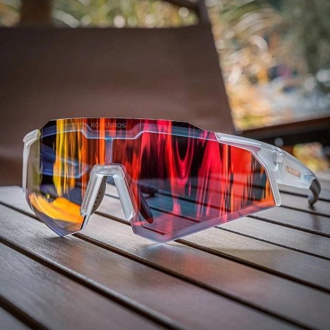 Rockbros Okulary rowerowe Rockbros SP291 fotochromowe UV400 - białe Rockbros Okulary rowerowe Rockbros SP291 fotochromowe UV400 - białe