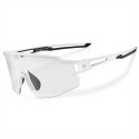 Rockbros Okulary rowerowe Rockbros fotochromowe z ochroną UV i wkładką korekcyjną - białe Rockbros Okulary rowerowe Rockbros fotochromowe z ochroną UV i wkładką korekcyjną - białe