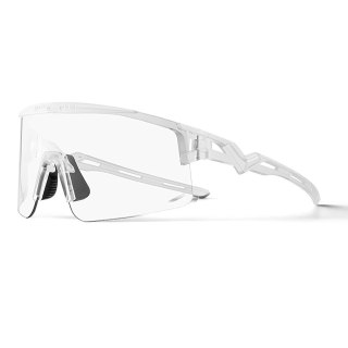 Rockbros Okulary rowerowe Rockbros fotochromowe, z ochroną UV i wkładką korekcyjną - białe