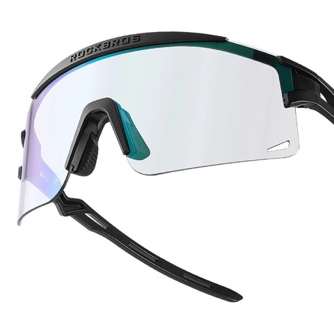 Rockbros Okulary rowerowe Rockbros fotochromowe, z ochroną UV i wkładką korekcyjną - przezroczyste czarne Rockbros Okulary rowerowe Rockbros fotochromowe, z ochroną UV i wkładką korekcyjną - przezroczyste czarne