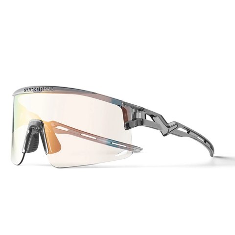 Rockbros Okulary rowerowe Rockbros fotochromowe, z ochroną UV i wkładką korekcyjną - przezroczyste czarne Rockbros Okulary rowerowe Rockbros fotochromowe, z ochroną UV i wkładką korekcyjną - przezroczyste czarne