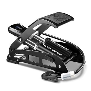 Rockbros Pompka nożna Rockbros 42430001001 z wyświetlaczem - czarna