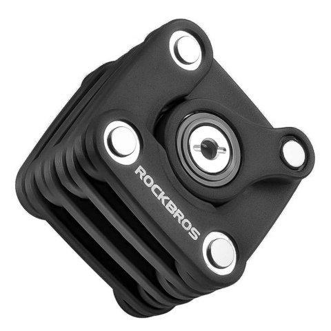 Rockbros Zapięcie rowerowe Rockbros WD795 składane na klucz - czarne Rockbros Zapięcie rowerowe Rockbros WD795 składane na klucz - czarne