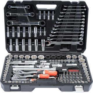 YATO Zestaw kluczy XXL YATO 150szt. 1/4"-3/8"-1/2" 38811