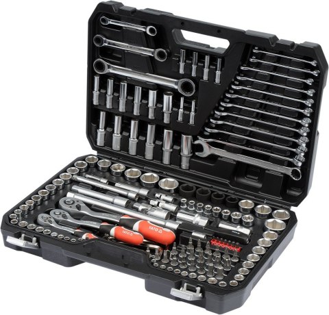 YATO Zestaw kluczy XXL YATO 150szt. 1/4"-3/8"-1/2" 38811 YATO Zestaw kluczy XXL YATO 150szt. 1/4"-3/8"-1/2" 38811