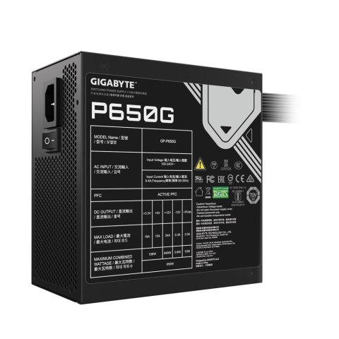 Gigabyte Zasilacz Gigabyte P650G 650W 120mm 80+Gold Gigabyte Zasilacz Gigabyte P650G 650W 120mm 80+Gold