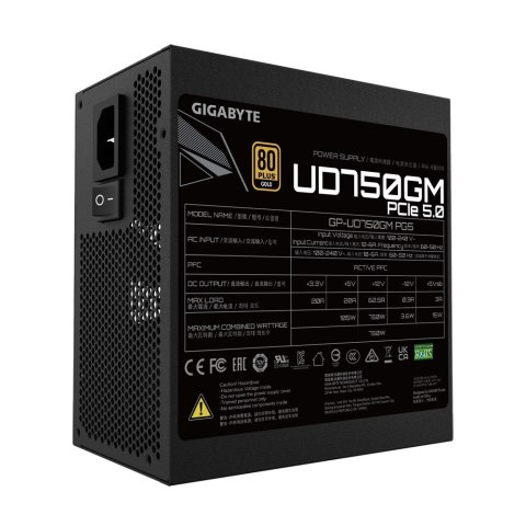 Gigabyte Zasilacz Gigabyte UD750GM PG5 750W 120mm 80+Gold Gigabyte Zasilacz Gigabyte UD750GM PG5 750W 120mm 80+Gold