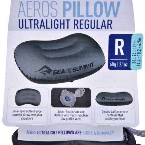 SEA TO SUMMIT Poduszka Aeros Pillow Ultralight SEA TO SUMMIT SEA TO SUMMIT Poduszka Aeros Pillow Ultralight SEA TO SUMMIT