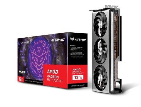 Sapphire Karta graficzna SAPPHIRE RADEON RX 7700 XT NITRO+ GAMING OC 12GB GDDR6 (WYPRZEDAŻ) Sapphire Karta graficzna SAPPHIRE RADEON RX 7700 XT NITRO+ GAMING OC 12GB GDDR6 (WYPRZEDAŻ)