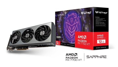Sapphire Karta graficzna SAPPHIRE RADEON RX 7700 XT NITRO+ GAMING OC 12GB GDDR6 (WYPRZEDAŻ) Sapphire Karta graficzna SAPPHIRE RADEON RX 7700 XT NITRO+ GAMING OC 12GB GDDR6 (WYPRZEDAŻ)