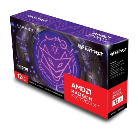 Sapphire Karta graficzna SAPPHIRE RADEON RX 7700 XT NITRO+ GAMING OC 12GB GDDR6 (WYPRZEDAŻ) Sapphire Karta graficzna SAPPHIRE RADEON RX 7700 XT NITRO+ GAMING OC 12GB GDDR6 (WYPRZEDAŻ)