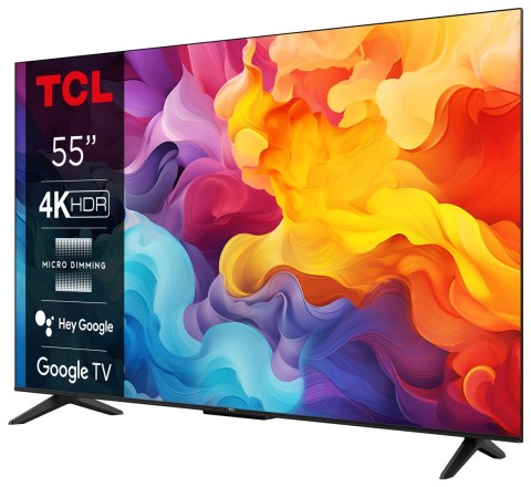TCL Telewizor TCL 55P655 55" 4K Ultra HD Google TV Dolby Atmos DVB-T2 Tytan TCL Telewizor TCL 55P655 55" 4K Ultra HD Google TV Dolby Atmos DVB-T2 Tytan