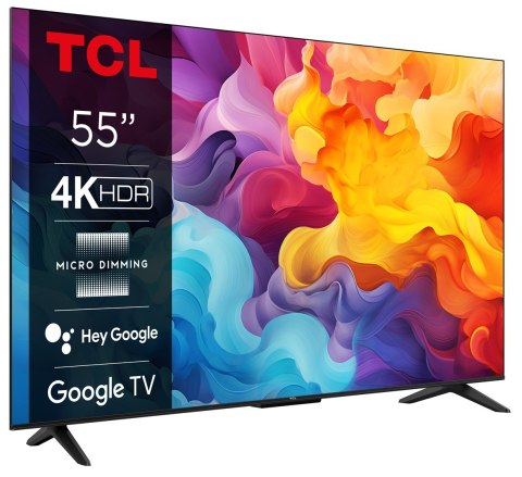 TCL Telewizor TCL 55P655 55" 4K Ultra HD Google TV Dolby Atmos DVB-T2 Tytan TCL Telewizor TCL 55P655 55" 4K Ultra HD Google TV Dolby Atmos DVB-T2 Tytan