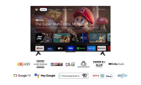 TCL Telewizor TCL 55P655 55" 4K Ultra HD Google TV Dolby Atmos DVB-T2 Tytan TCL Telewizor TCL 55P655 55" 4K Ultra HD Google TV Dolby Atmos DVB-T2 Tytan