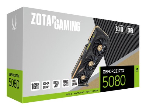 ZOTAC Karta graficzna ZOTAC GAMING GeForce RTX 5080 SOLID CORE 16GB ZOTAC Karta graficzna ZOTAC GAMING GeForce RTX 5080 SOLID CORE 16GB