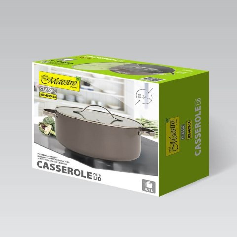 Garnek z pokrywką 24 cm 4,1L MAESTRO MR-4009-24 Garnek z pokrywką 24 cm 4,1L MAESTRO MR-4009-24
