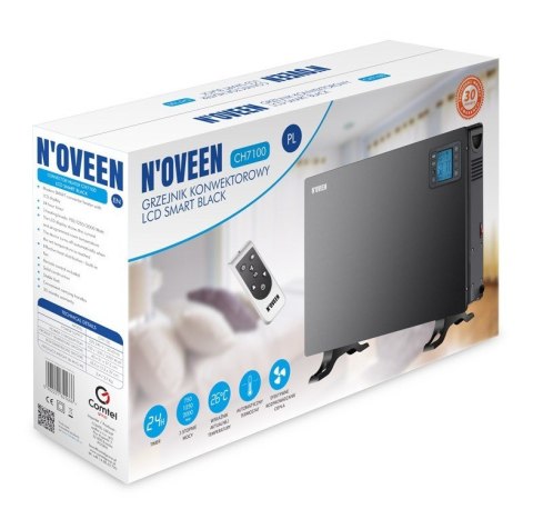Grzejnik Konwektorowy Noveen CH7100 LCD Smart Black Grzejnik Konwektorowy Noveen CH7100 LCD Smart Black