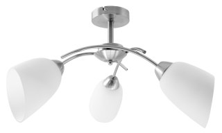 Activejet Żyrandol klasyczna lampa sufitowa wisząca Activejet NIKITA Nikiel potrójna 3xE27 do salonu