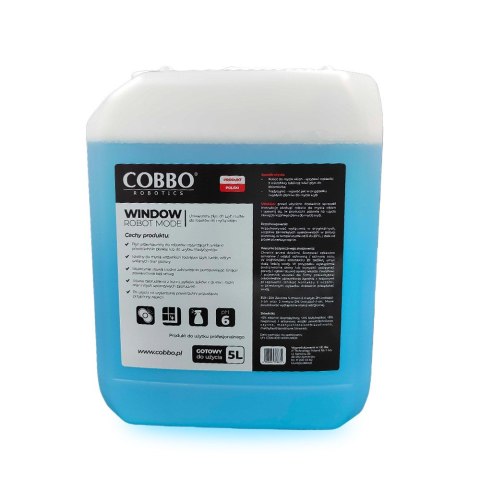 Cobbo COBBO PŁYN DO ROBOTÓW DO MYCIA OKIEN 5000ML WINDOW Cobbo COBBO PŁYN DO ROBOTÓW DO MYCIA OKIEN 5000ML WINDOW