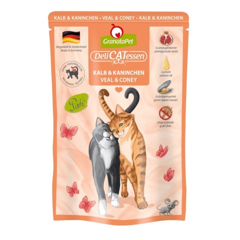 Fox4Pets GranataPet DeliCatessen cielęcina i królik karma mokra dla kota 85g