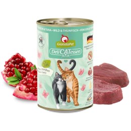 Fox4Pets GranataPet DeliCatessen dziczyzna i tuńczyk mokra karma dla kota 400g