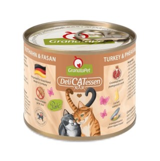 Fox4Pets GranataPet DeliCatessen indyk i bażant karma mokra dla kota 200g