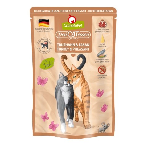 Fox4Pets GranataPet DeliCatessen indyk i bażant karma mokra dla kota 85g Fox4Pets GranataPet DeliCatessen indyk i bażant karma mokra dla kota 85g