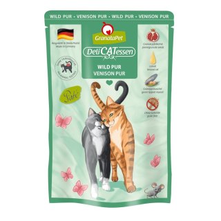 Fox4Pets GranataPet DeliCatessen mokra karma z dziczyzną, saszetki dla kota 85g