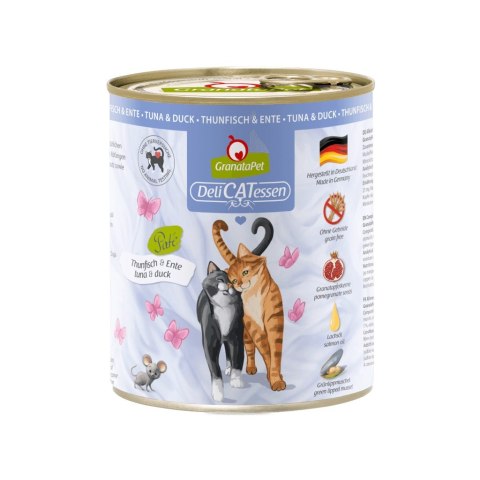 Fox4Pets GranataPet DeliCatessen tuńczyk i kaczka mokra karma dla kota 800g Fox4Pets GranataPet DeliCatessen tuńczyk i kaczka mokra karma dla kota 800g