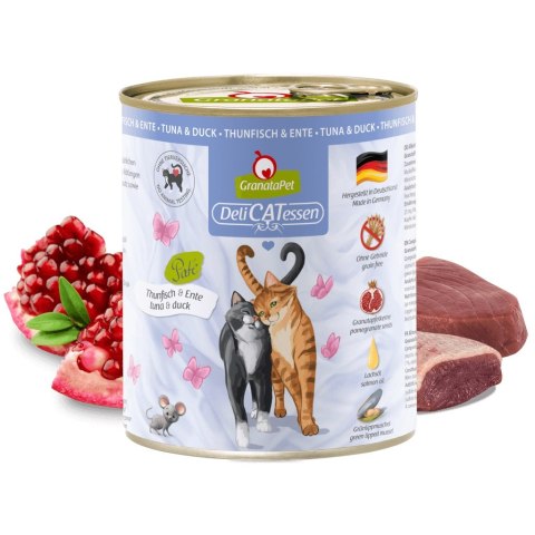 Fox4Pets GranataPet DeliCatessen tuńczyk i kaczka mokra karma dla kota 800g Fox4Pets GranataPet DeliCatessen tuńczyk i kaczka mokra karma dla kota 800g
