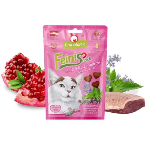 Fox4Pets GranataPet FeiniSnack kaczka i kocimiętka przysmak dla kota 50g Fox4Pets GranataPet FeiniSnack kaczka i kocimiętka przysmak dla kota 50g